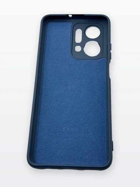 Силиконовый чехол Soft-touch для Honor X7a, тёмно-синий