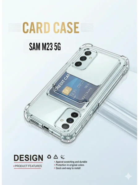 Чехол на Samsung M23 Прозрачный с визитницей