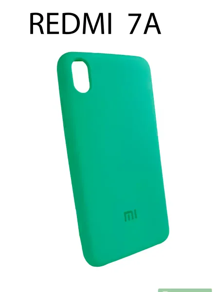 Чехол на Redmi 7A Silicone Case, бирюзовый