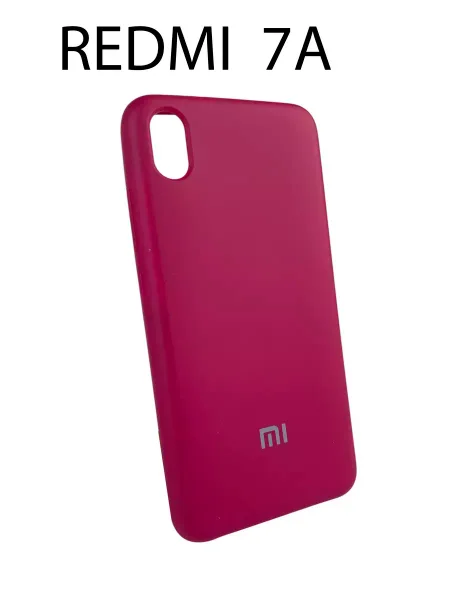 Чехол на Redmi 7A Silicone Case, бордовый
