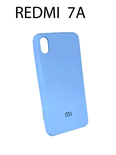 Чехол на Redmi 7A Silicone Case, голубой