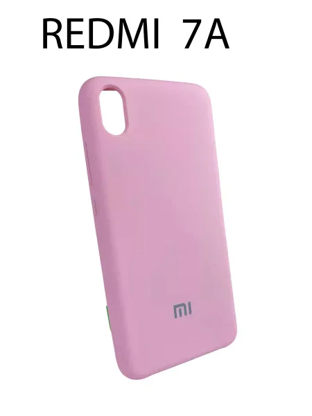 Чехол на Redmi 7A Silicone Case, светло-розовый